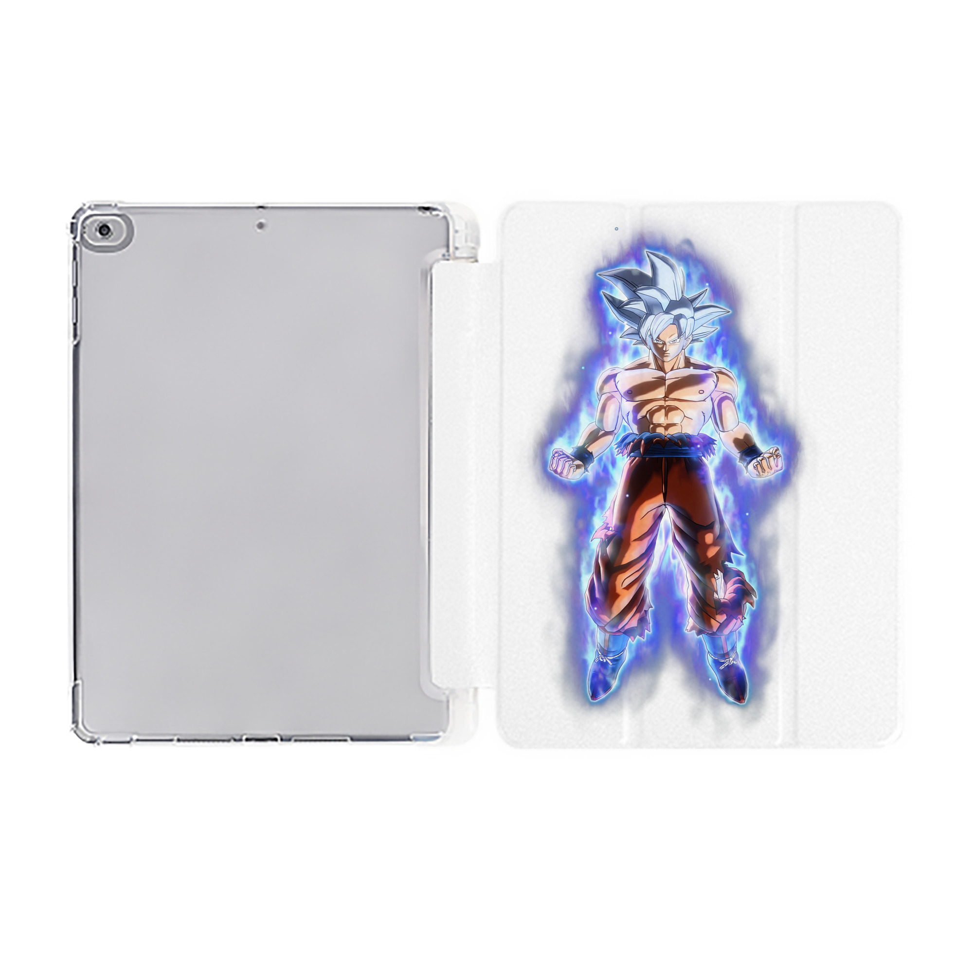 （画像用） ドラゴンボール 孫悟空（そん ごくう）Son Goku カカロット DRAGON BALL Kakarotto IPad ケース ペン収納付き 三つ折りスタンド PUレザー×シリコン 対応機種9.5/10.5/10.9インチ